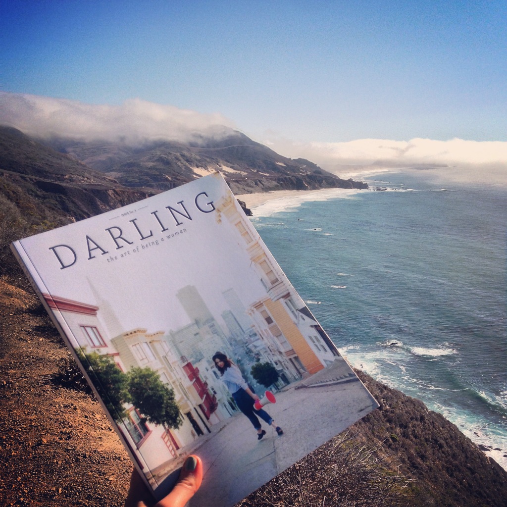 Reading my favorite Darling Magazine in Hurricane Point