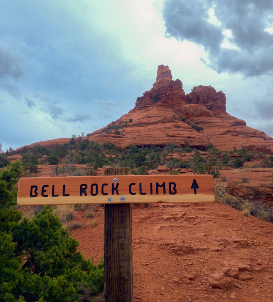 Start of the Bell Rock Climb in Sedona, Arizona