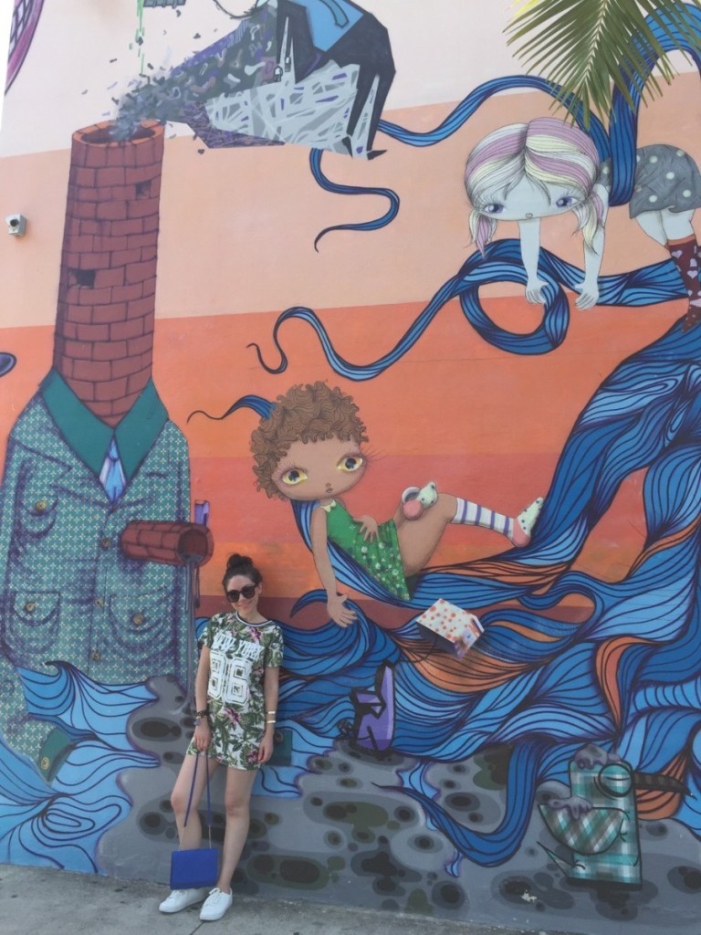Os Gemeos mural in Wynwood Walls, Miami