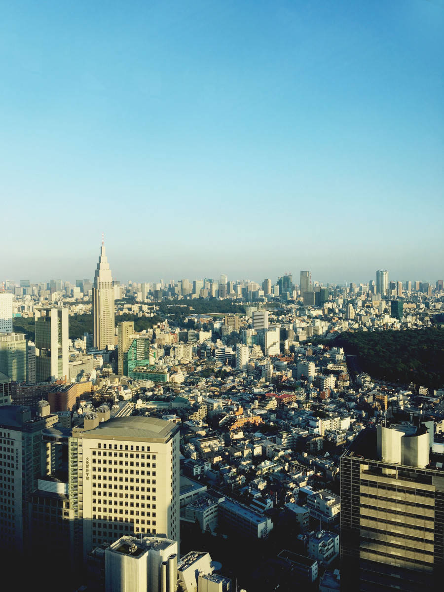 Shibuya view from Park Hyatt Tokyo