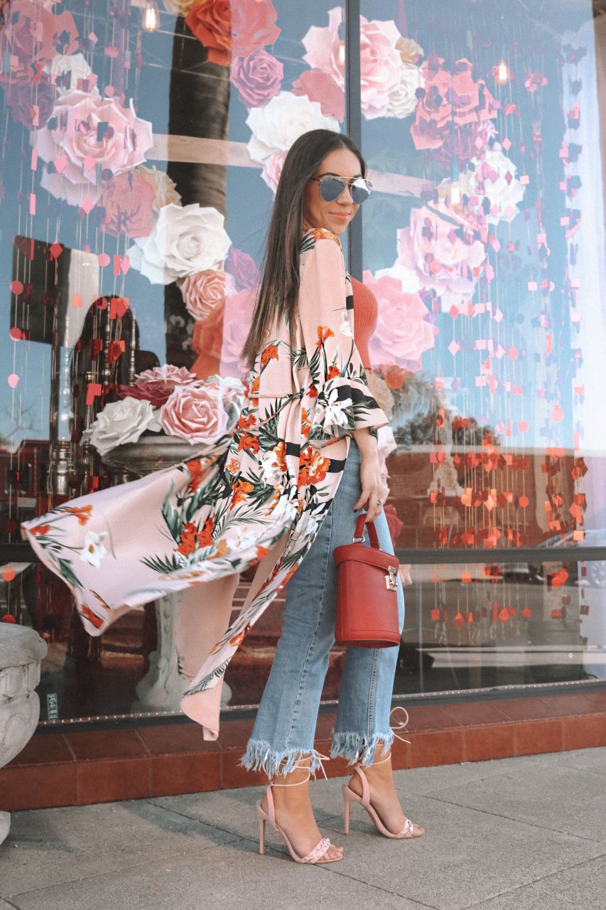 How to style the duster coat/kimono trend if you're petite